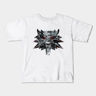 The Witcher Medallion in Watercolor Kids T-Shirt